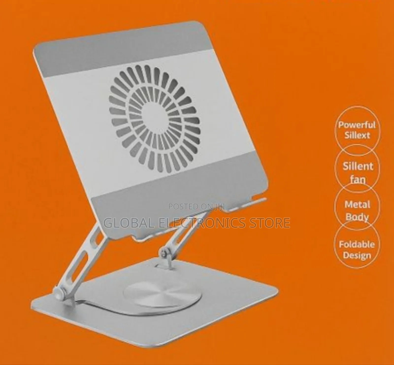 የራሱ Silent Fan የተገጠመለት የlaptop ማስቀመጫ