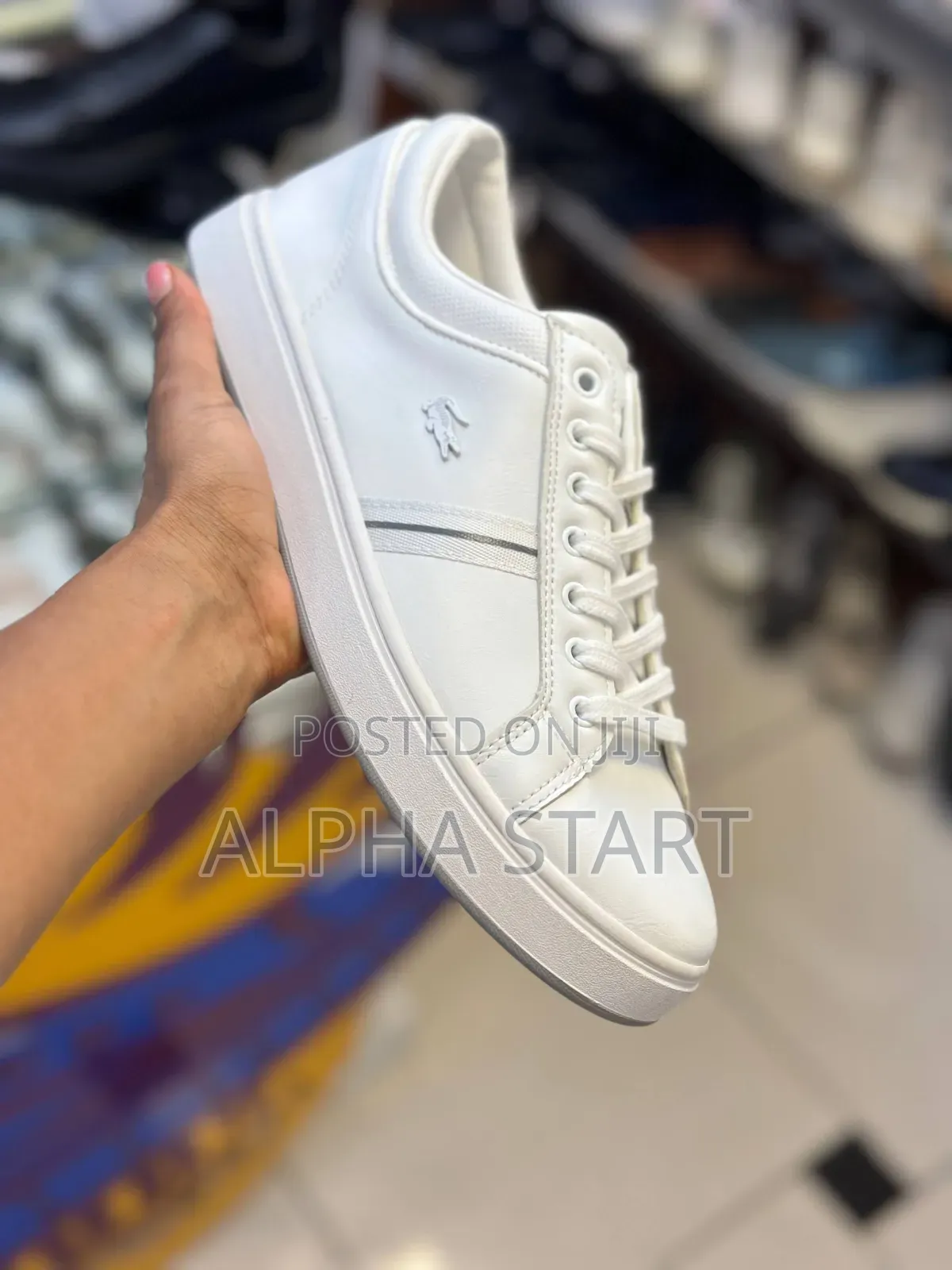 Lacoste High Master Quality Flat White Color