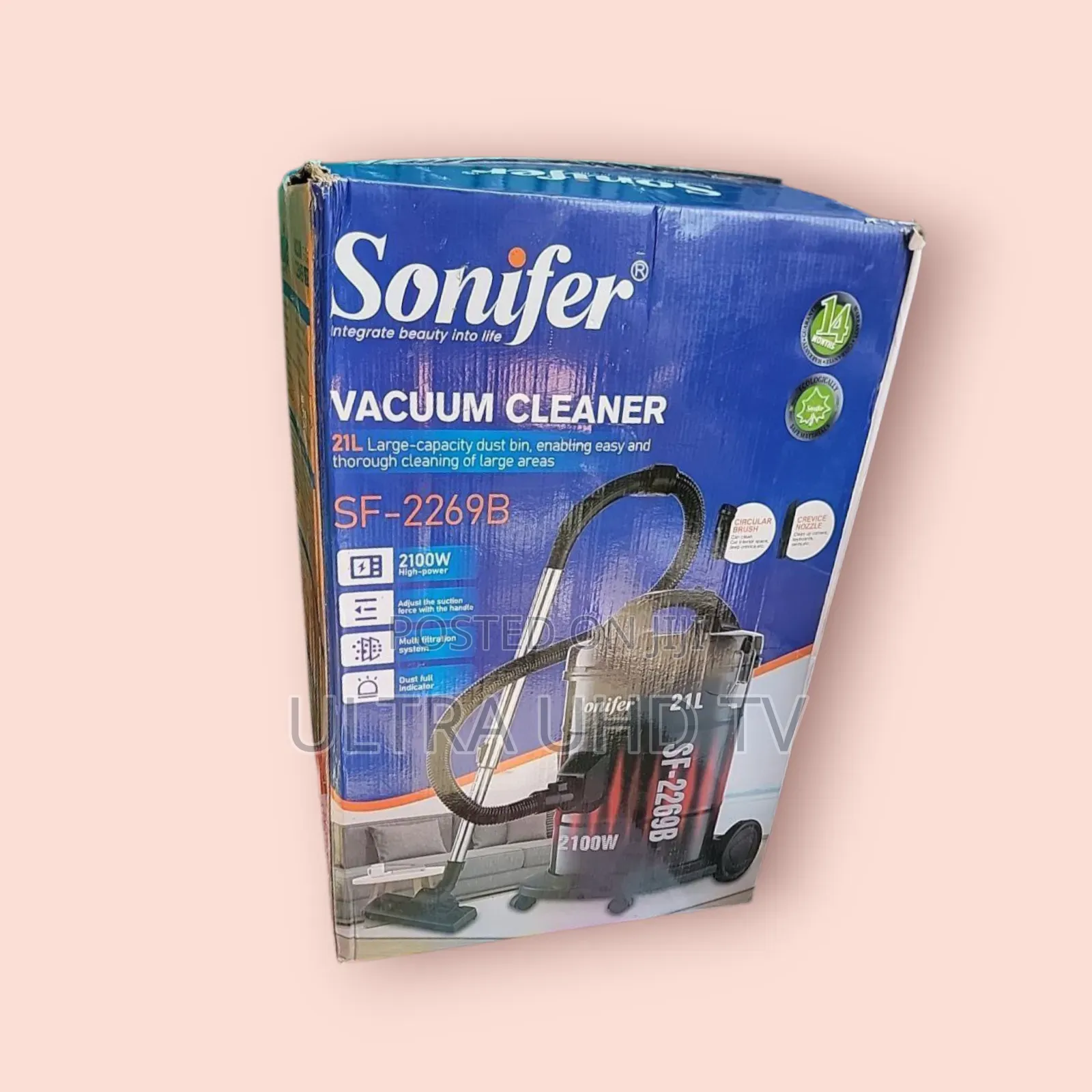Sonifer Sf-2269b Dry Drum Vacuum Cleaner. It Has a High