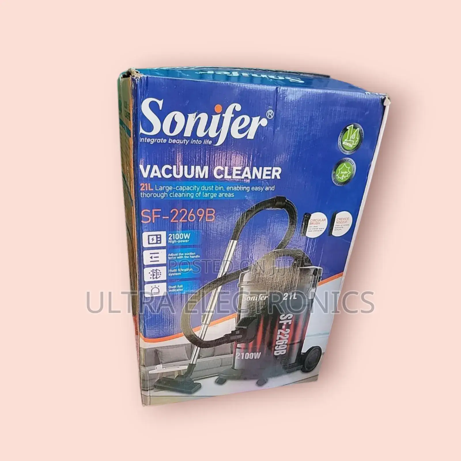 Sonifer Sf-2269b Dry Drum Vacuum Cleaner. It Has a High