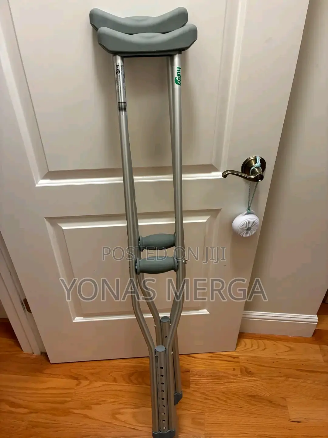 Axillary Crutch榴回crutches 10 Stops Adjustable Underarm for Adult