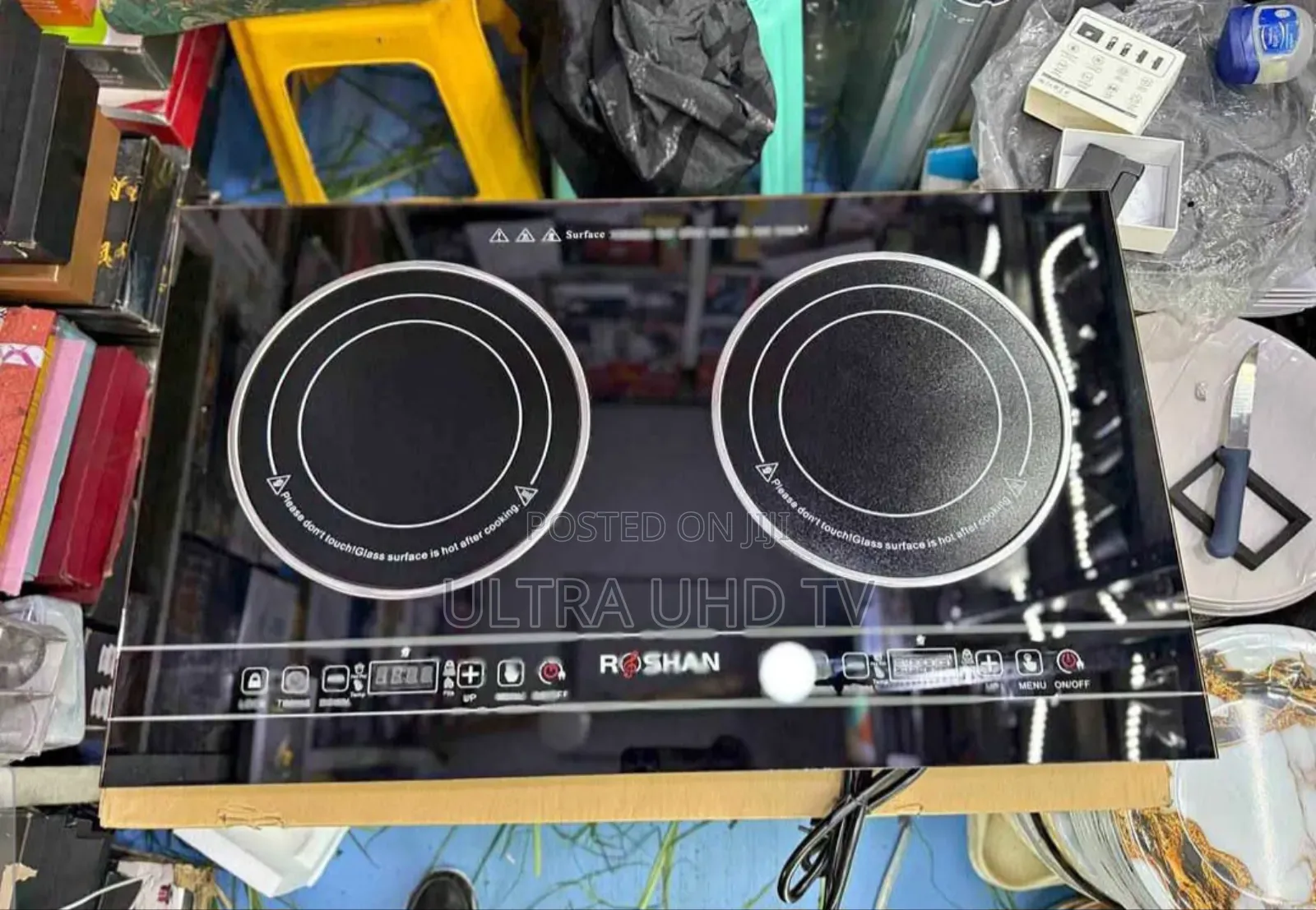 Roshan Digital Touch Stove.Features a Double Infrared Ceramic Cooking