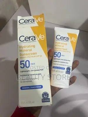 Cerave Hydrating Mineral Sunscreen Broad Spectrum SPF 50