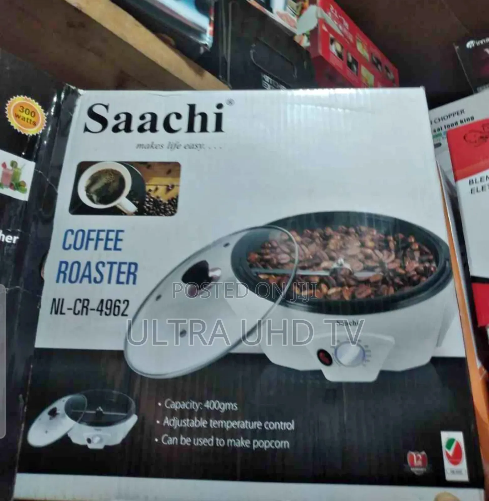 Saachi Nl-Cr-4962 Coffee Roaster.Capacity: 400 GMS Adjustable Temperat