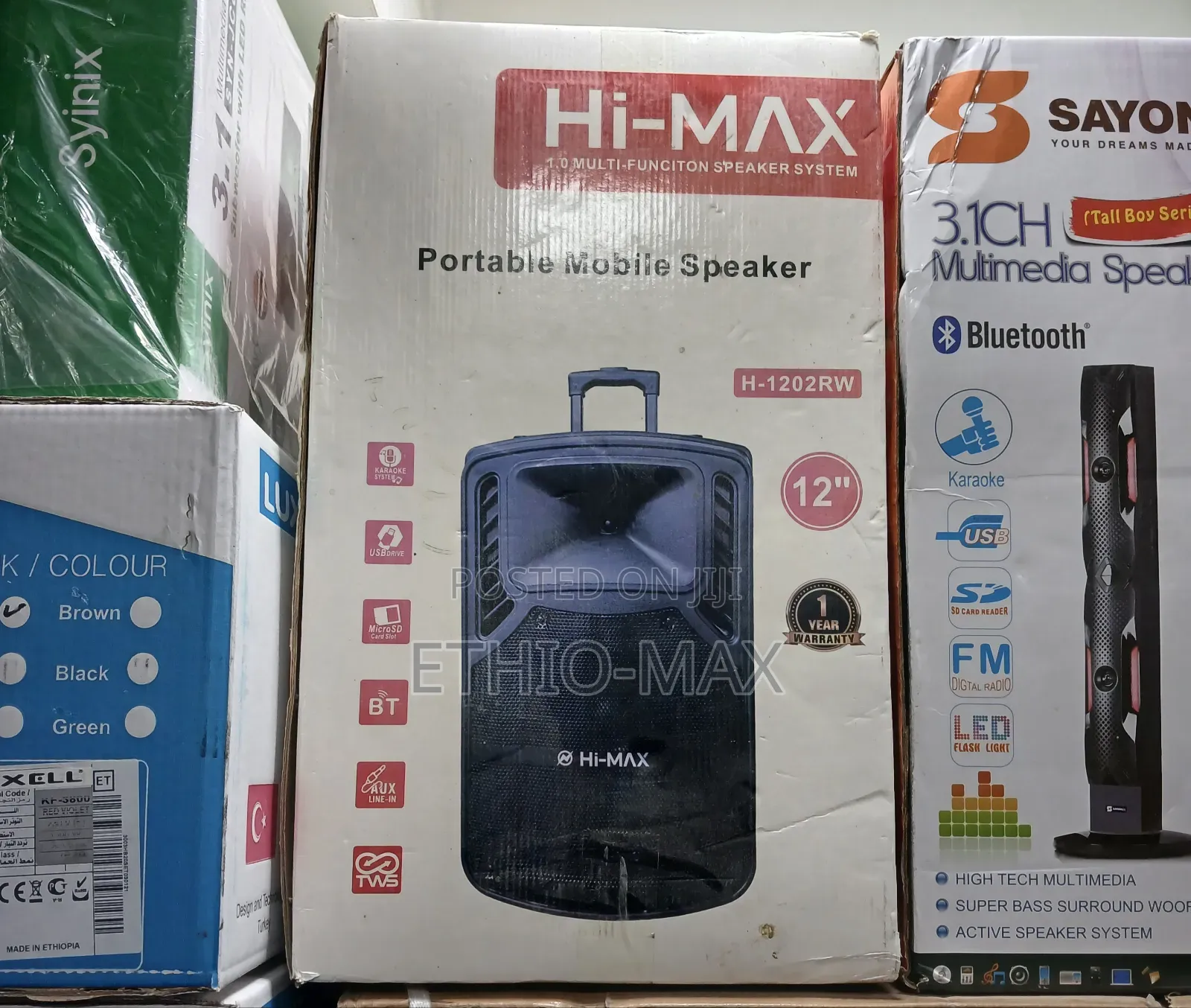 Hi-Max Portable Speaker – Loud Sound | Deep Bass | Easy to Carry