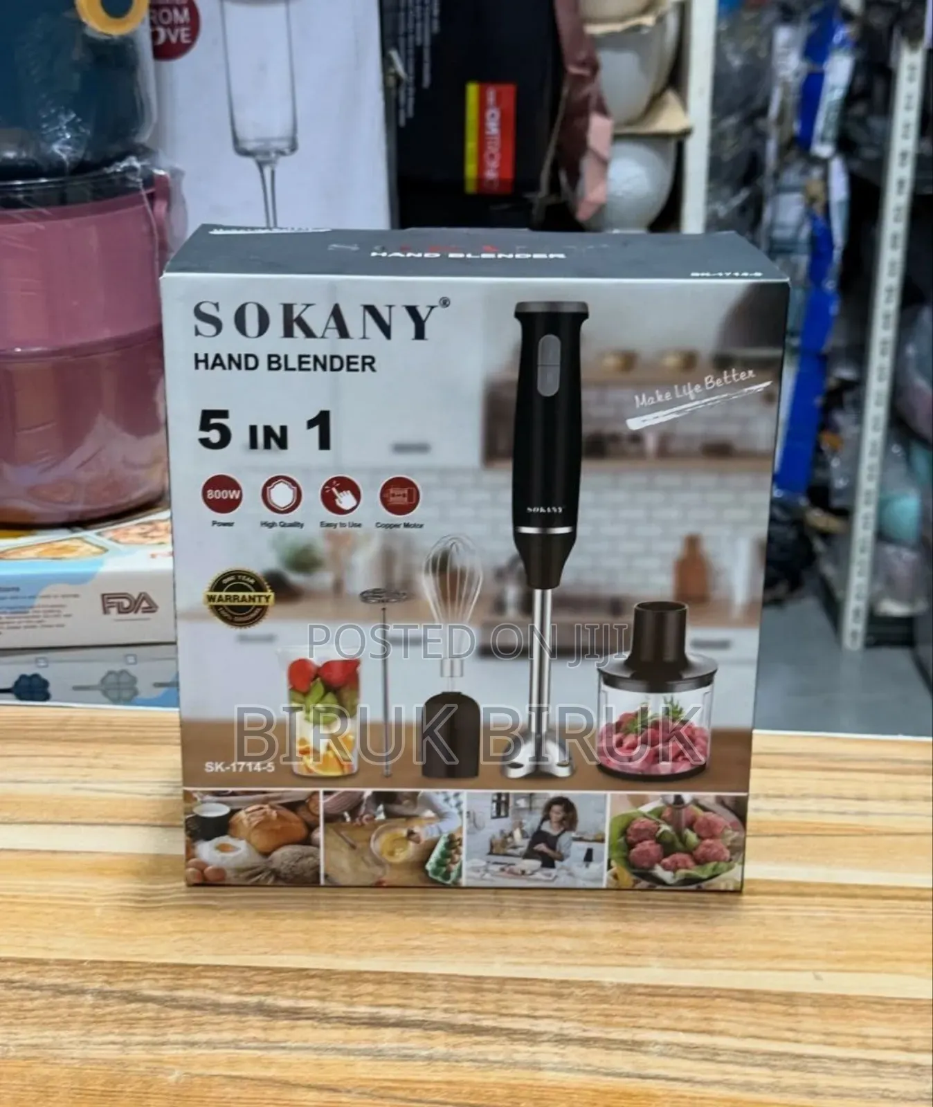 Sokany 5 in 1 Hand Blender