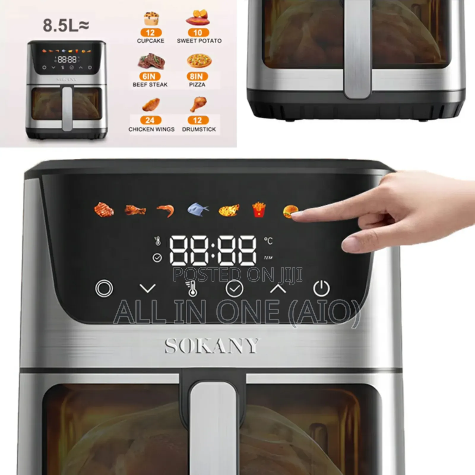 Sokany Healthy Air Fryer Sk-10106 8.5 Liter