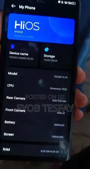 Tecno Camon 30 256 GB Black