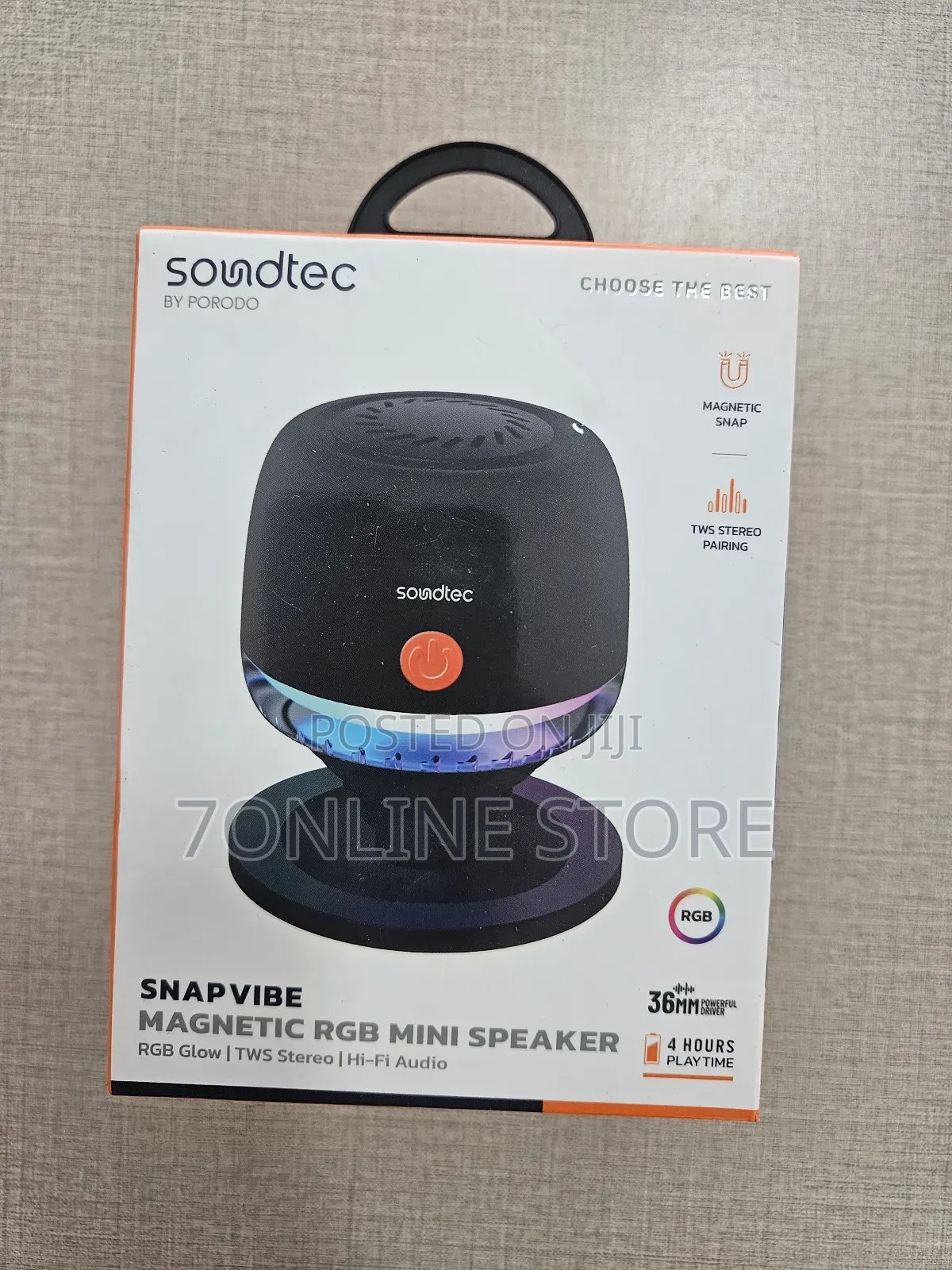 Porodo Magnetic Rgb Mini Speaker