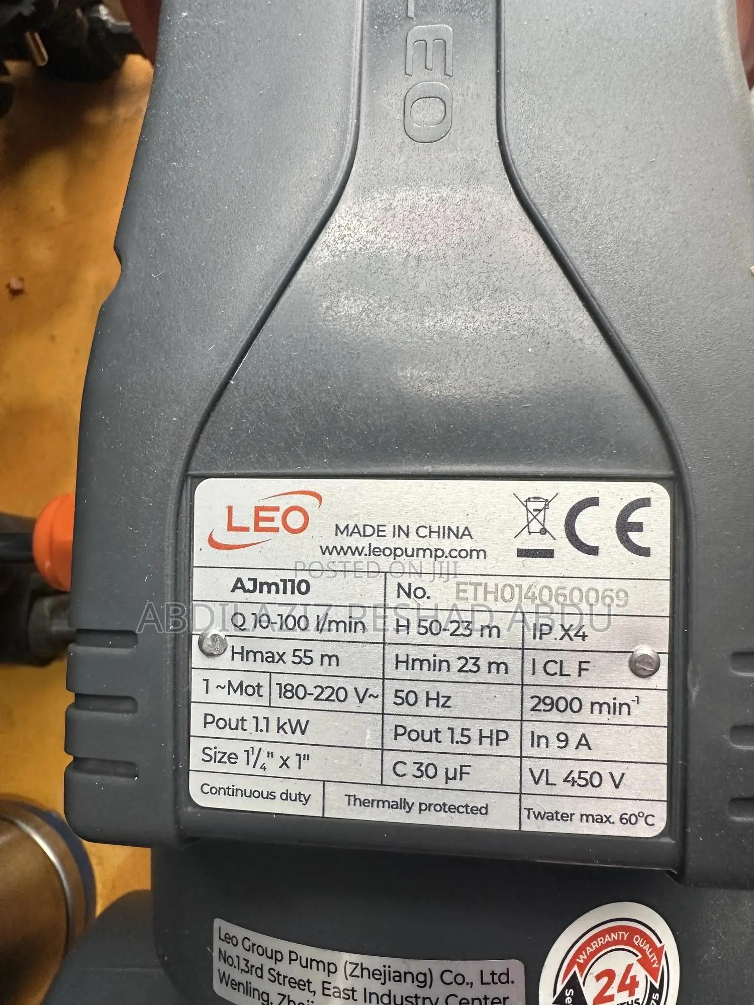 Self Priming Jet Pump