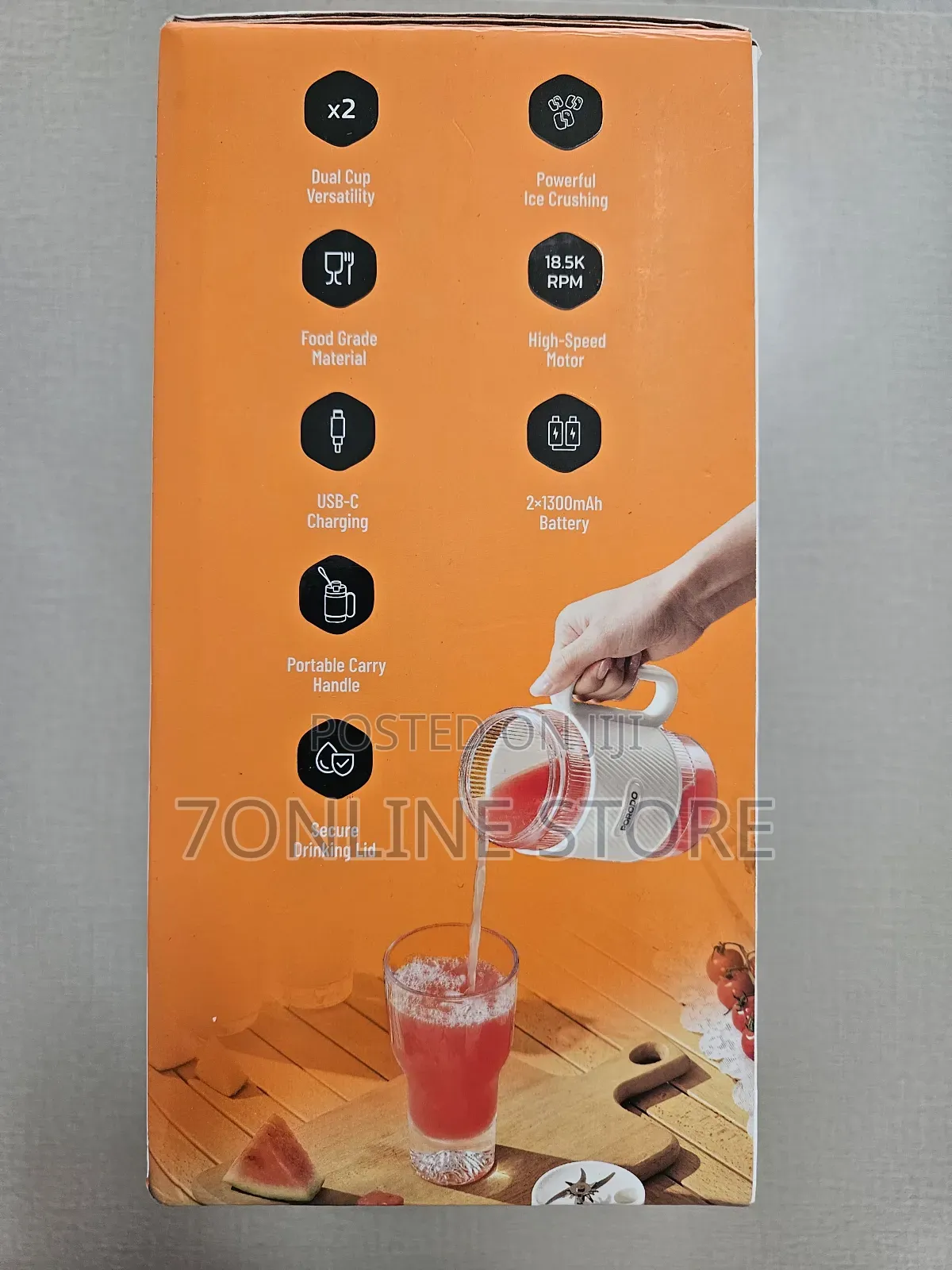 Porodo Dual-Cup Smoothie Blender