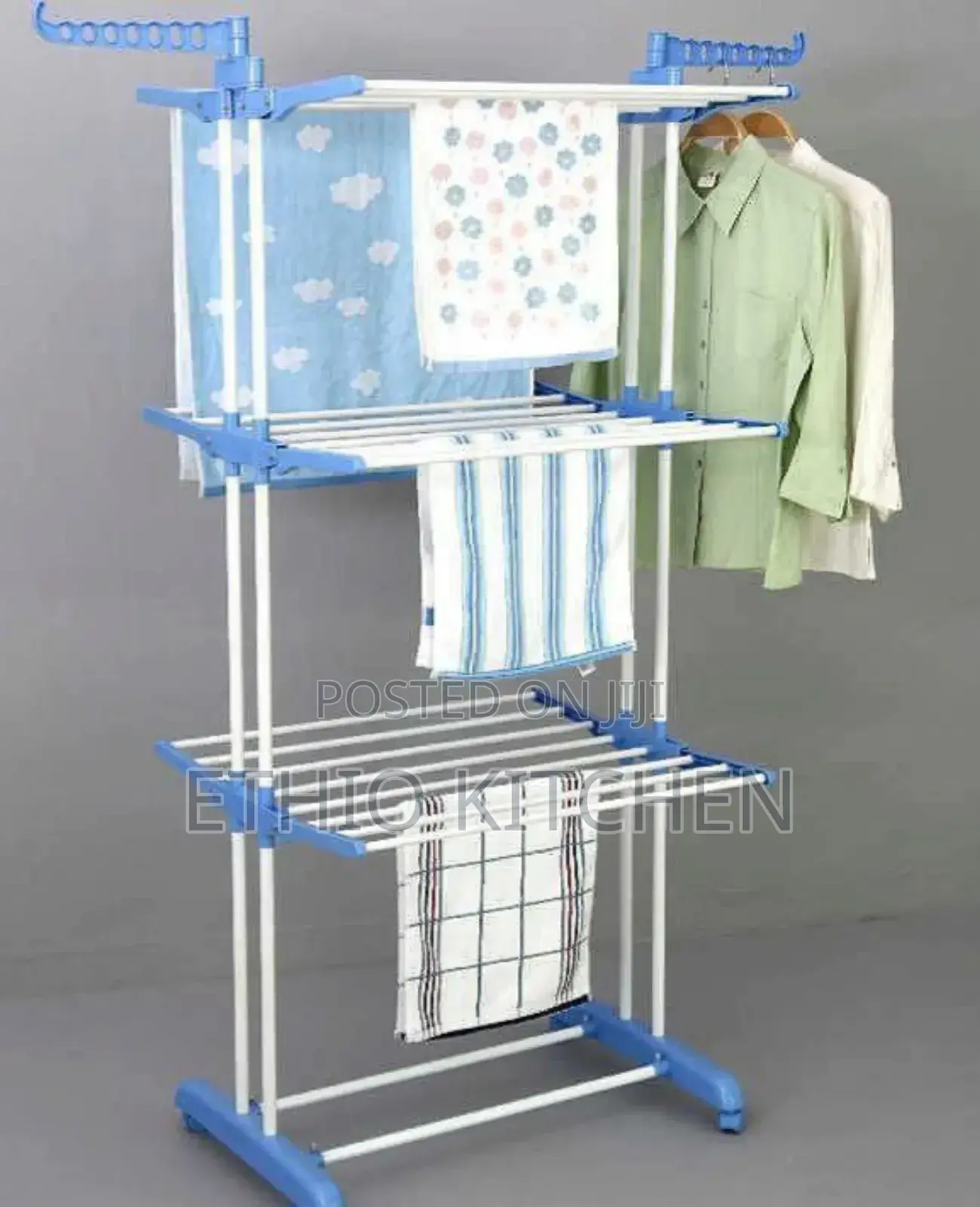 የልብስ ማስጫ (ማድረቂያ) Three Layers Of Clothes Hanger