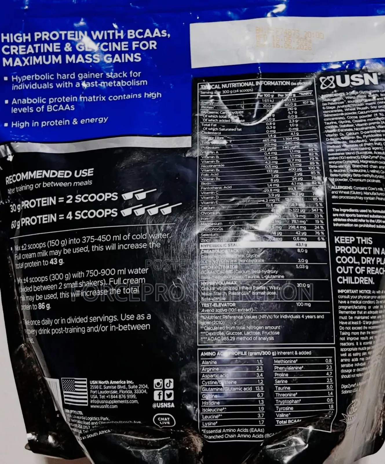 Hyperbolic Mass Gain