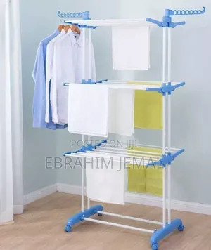 የልብስ ማስጫ (ማድረቂያ) Three Layers of Clothes Hanger