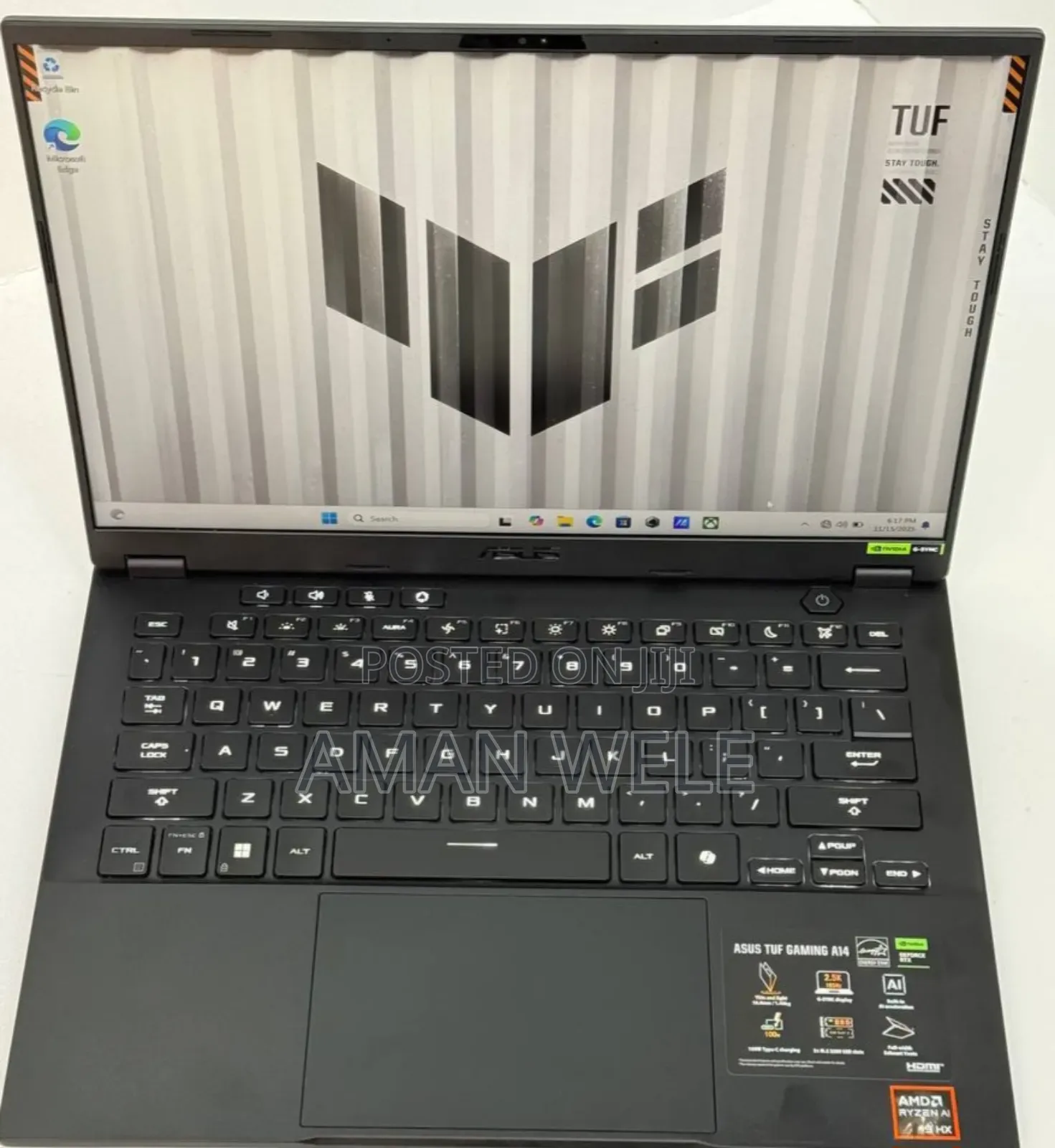 New Laptop Asus TUF Gaming A15 16GB AMD Ryzen 9 SSD 1T