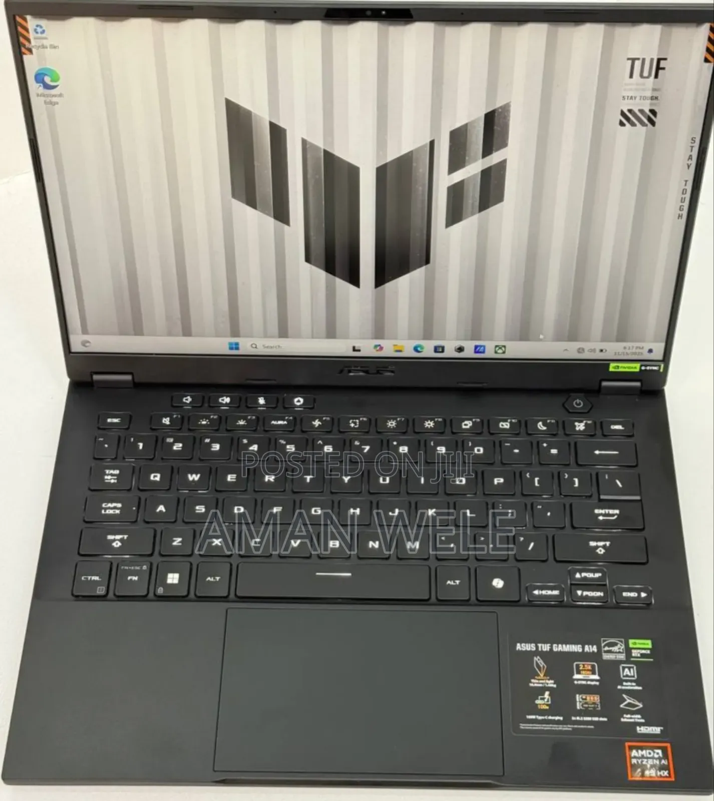 New Laptop Asus TUF Gaming A15 16GB AMD Ryzen 9 SSD 1T