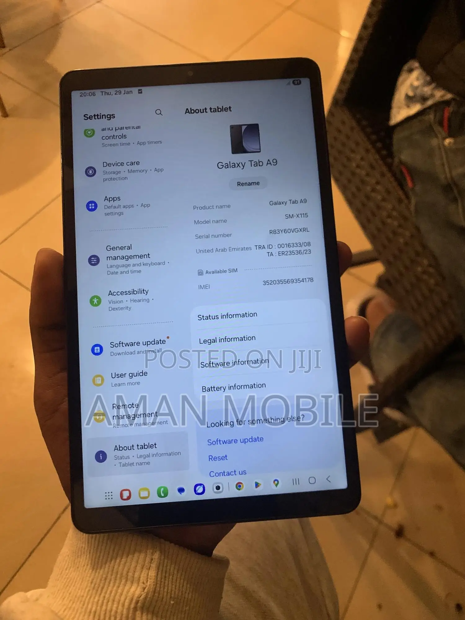 New Samsung Galaxy Tab A9 64 GB Black
