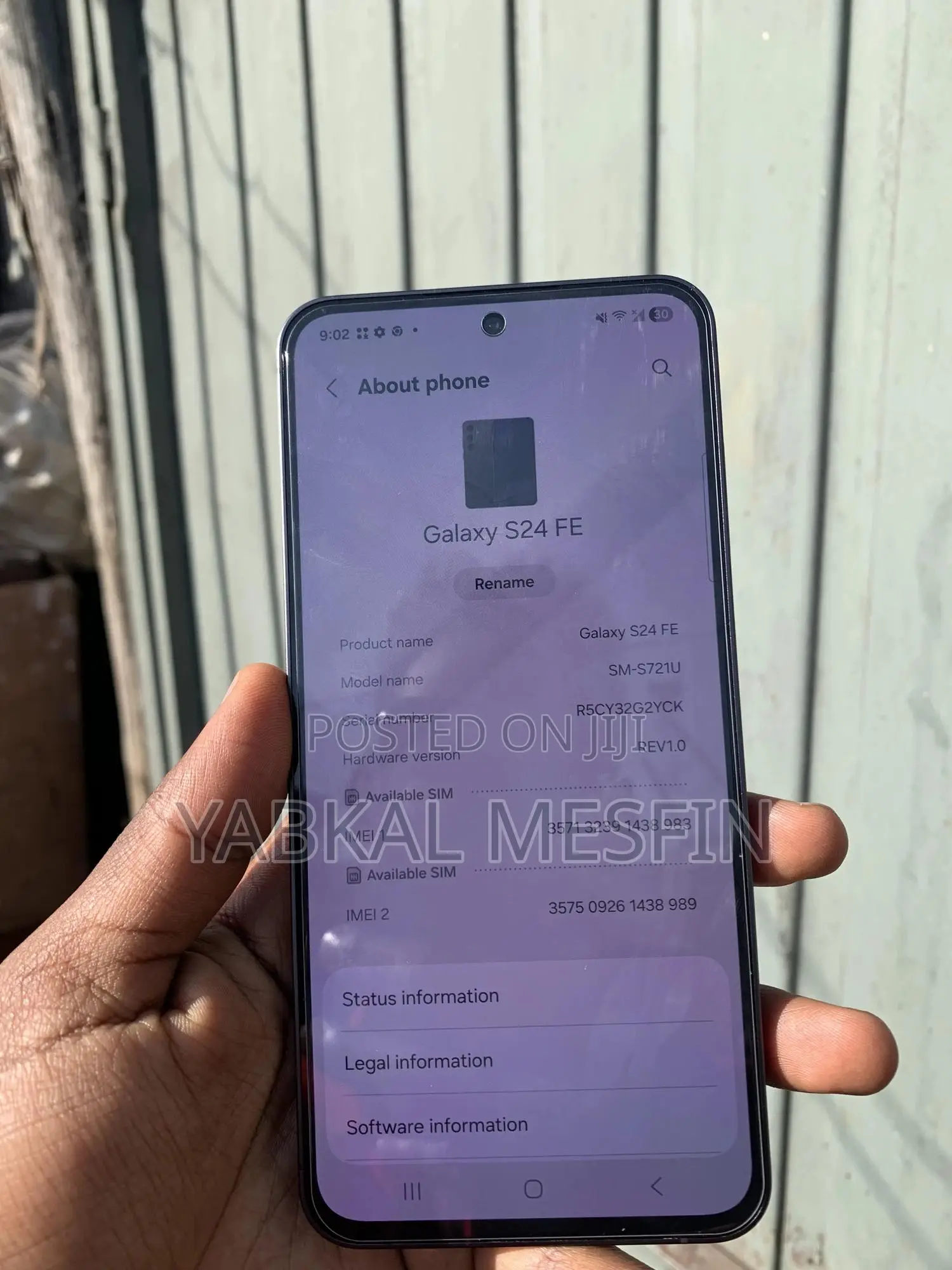 New Samsung Galaxy S24 FE 128 GB Gray