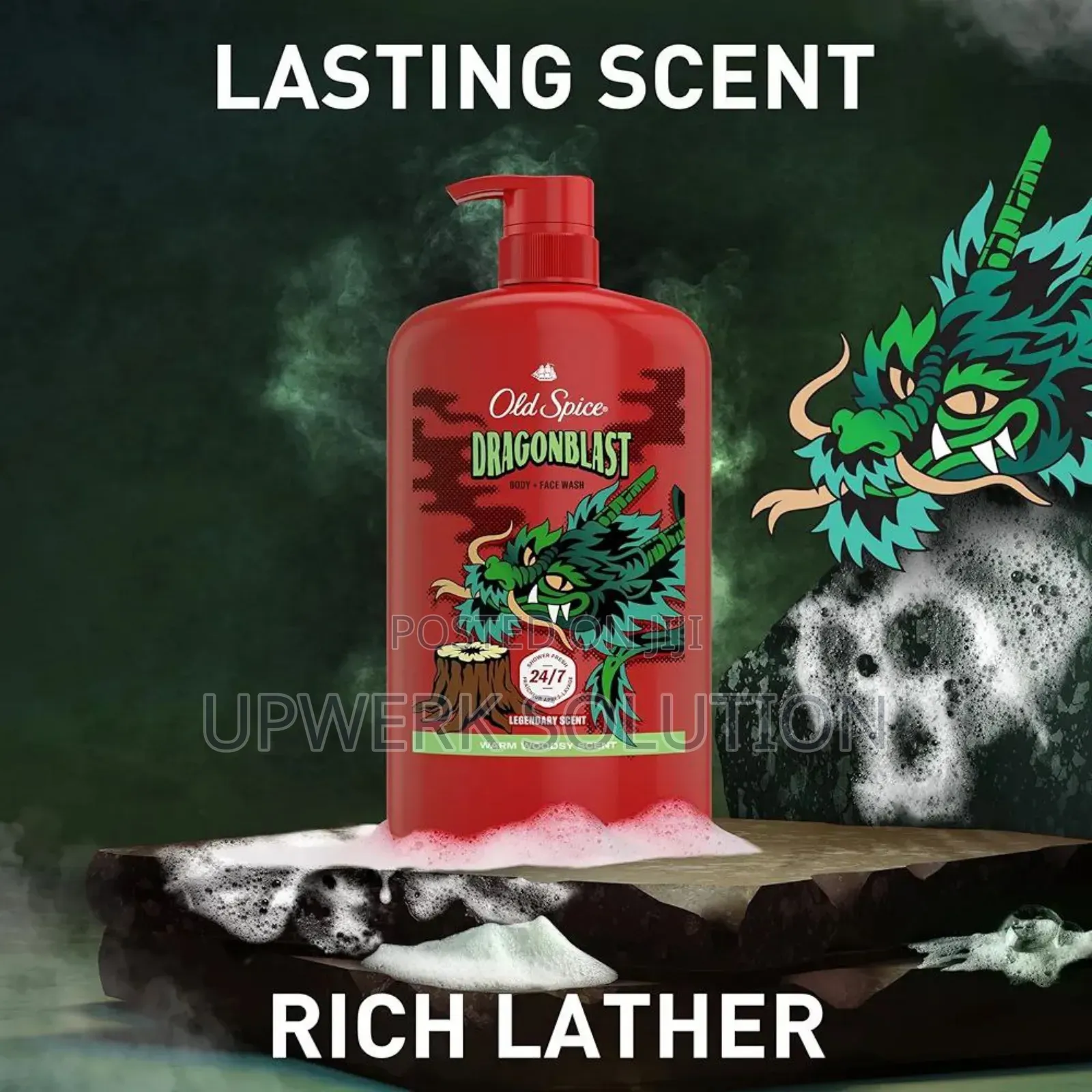 Old Spice Cleansing Body Wash for Men – Dragonblast Scent