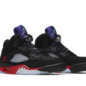 Jordan 5 Fire Red Black Tongue | Brand New Authentic Retro Sneakers