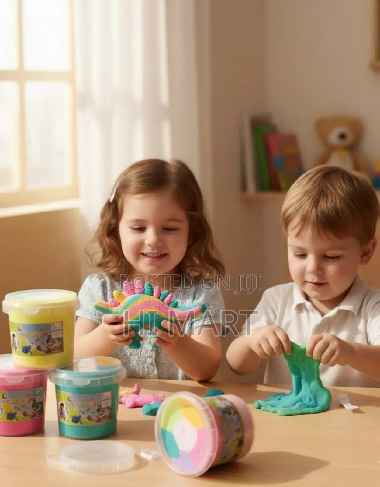 Kids Playing Super Light Clay Mud