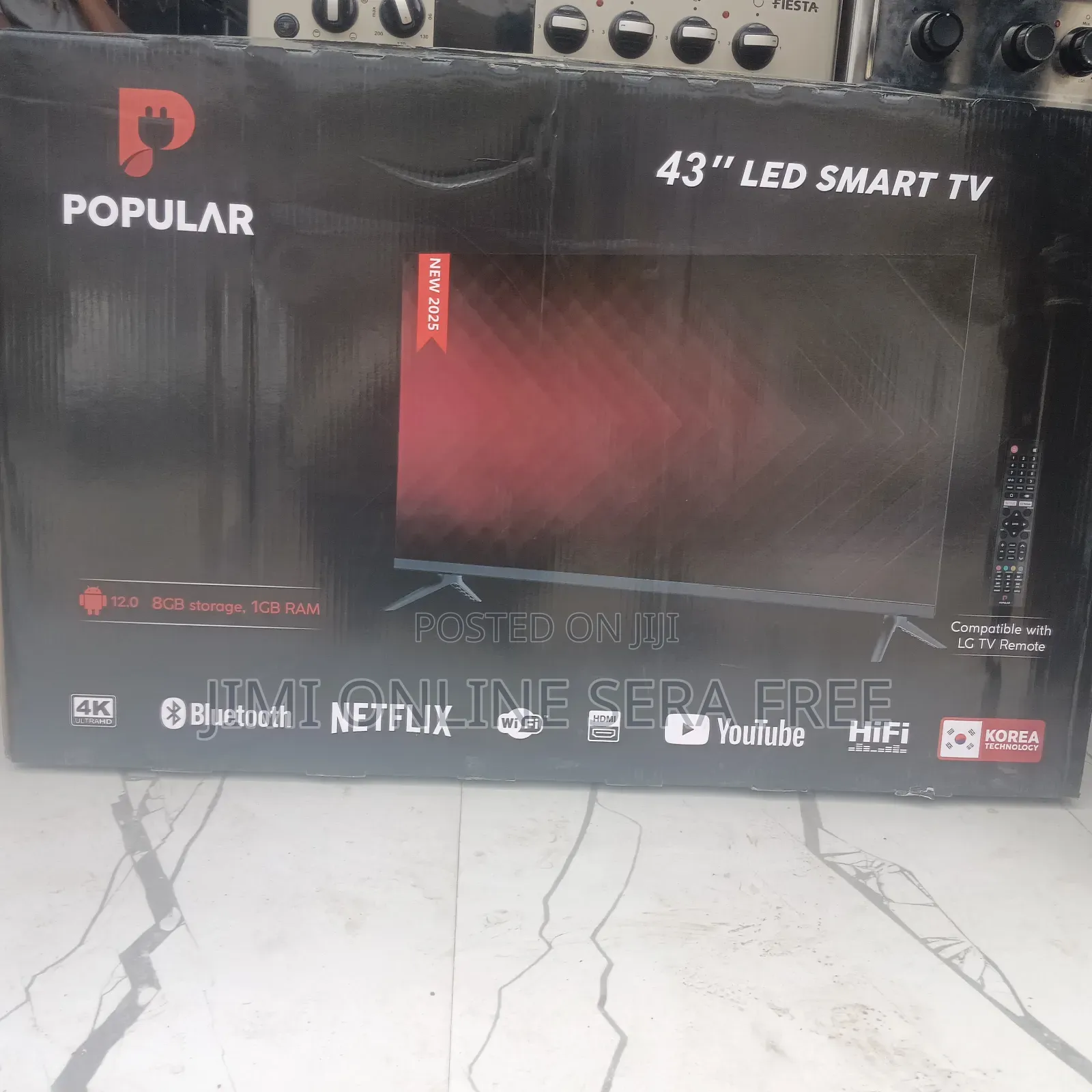 Popular Smart Tv 43 Inch Andraid Doubel Gelass 2025 Model Brand