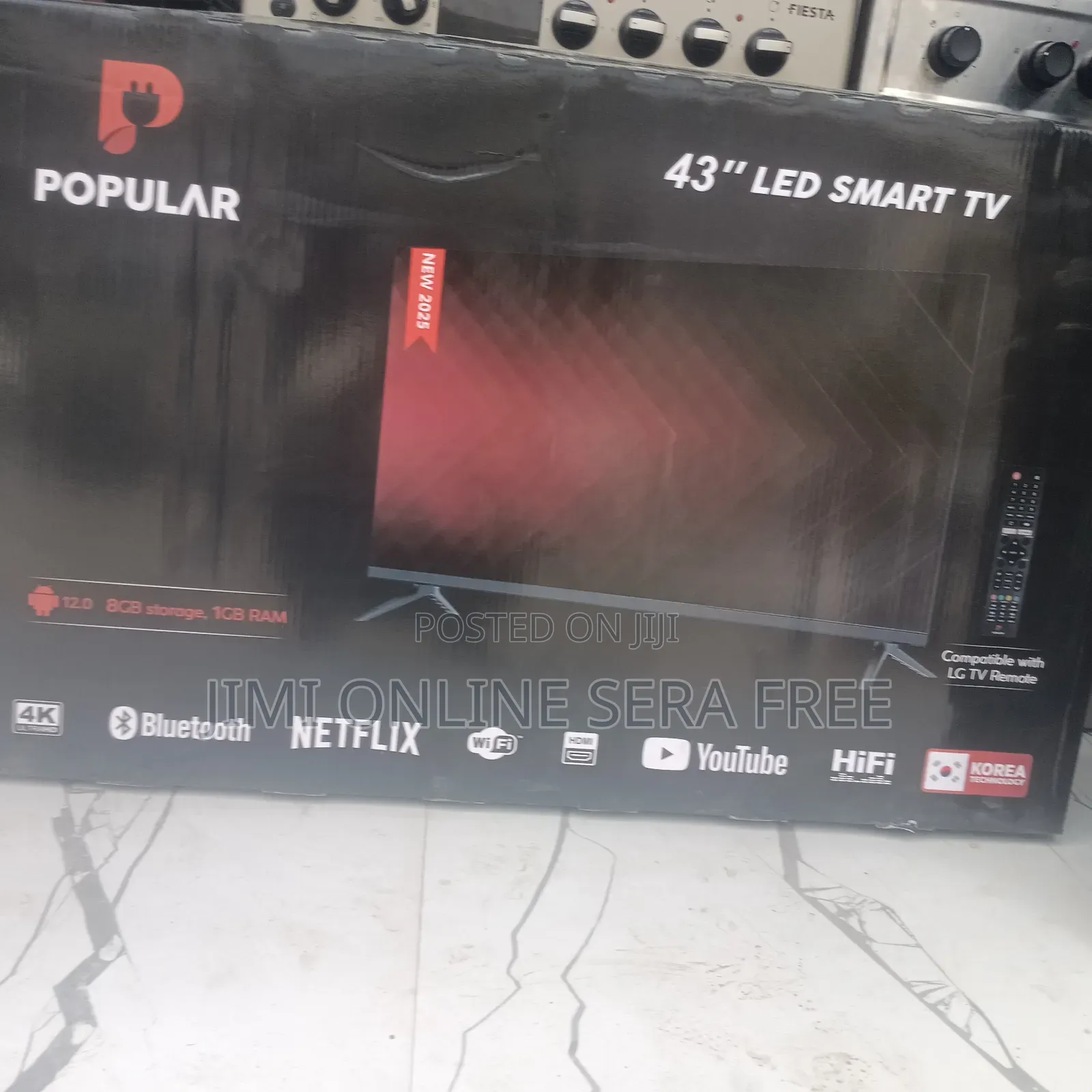 Popular Smart Tv 43 Inch Andraid Doubel Gelass 2025 Model Brand