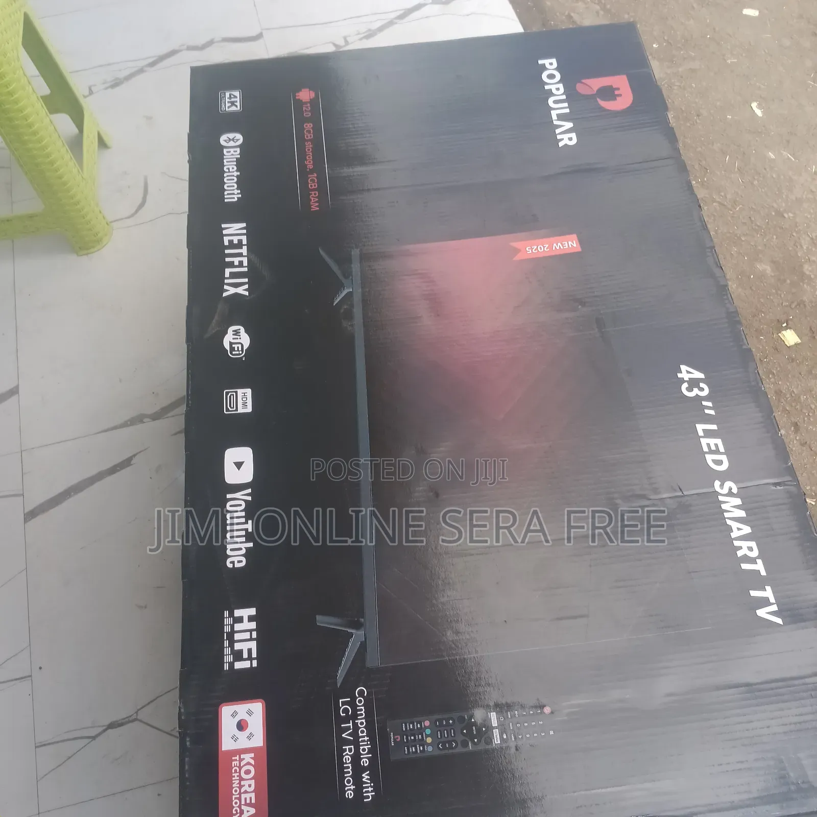 Popular Smart Tv 43 Inch Andraid Doubel Gelass 2025 Model Brand