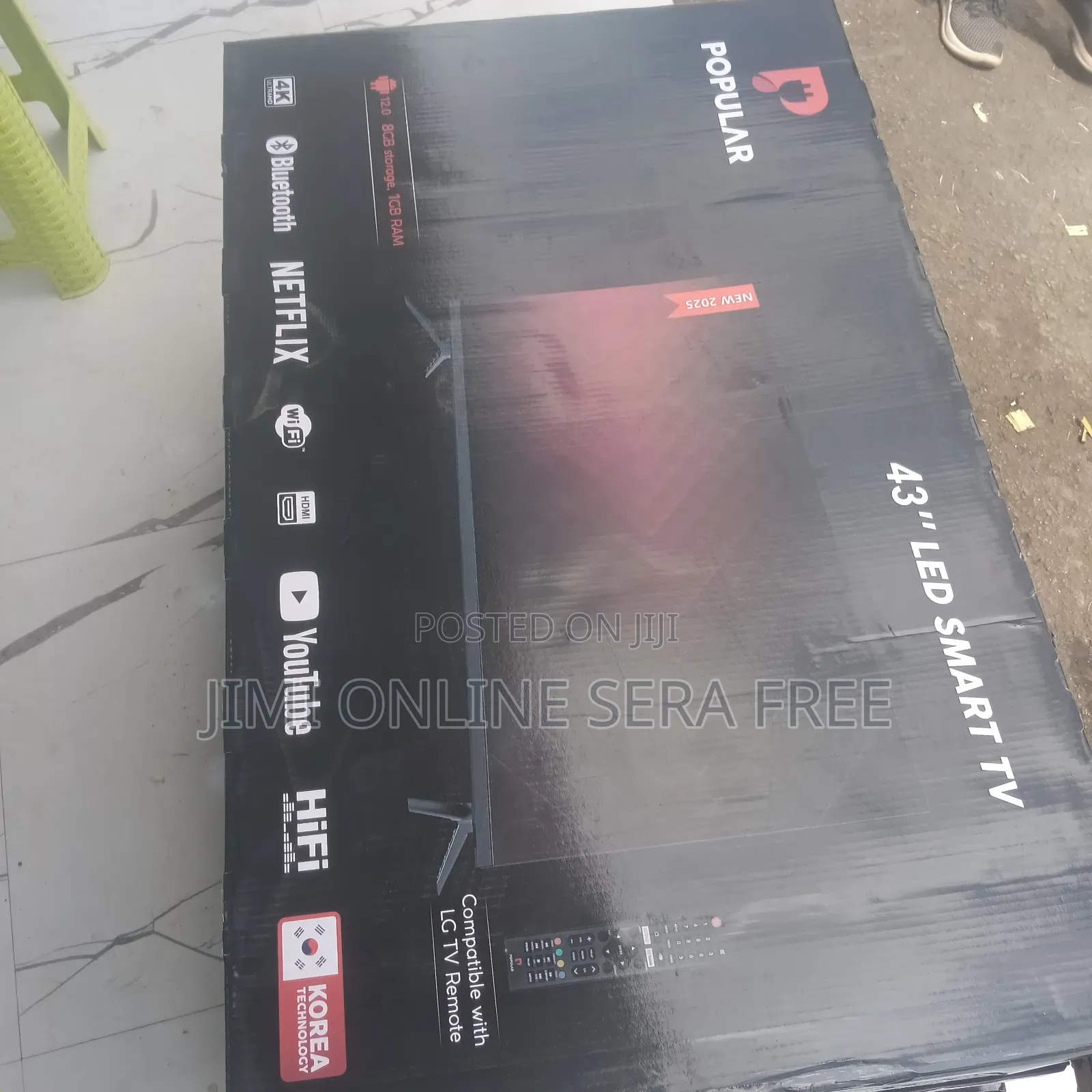 Popular Smart Tv 43 Inch Andraid Doubel Gelass 2025 Model Brand