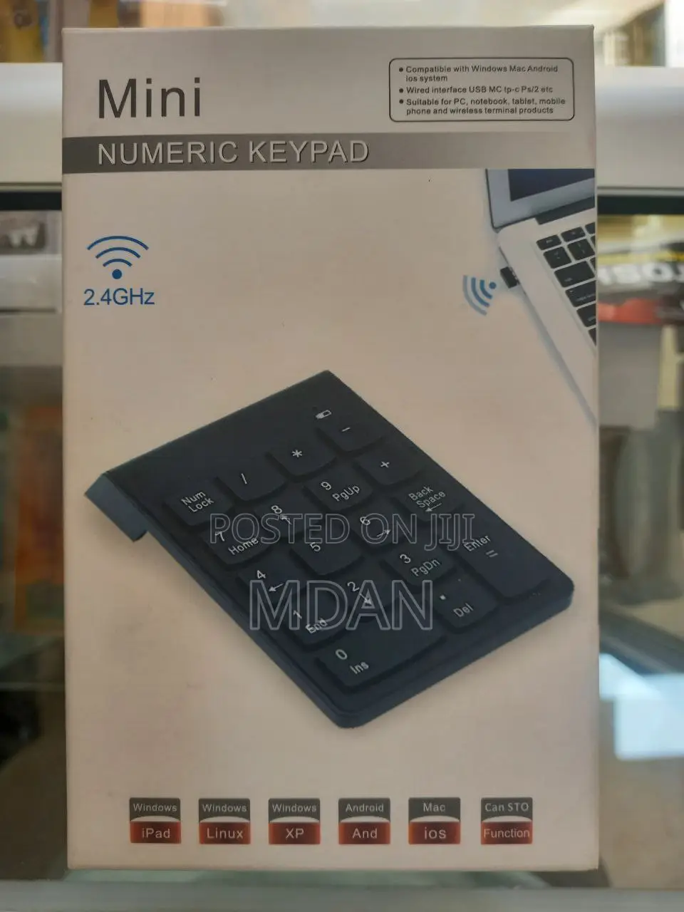 Wireless or Wired Numeric Keypad or Numpad