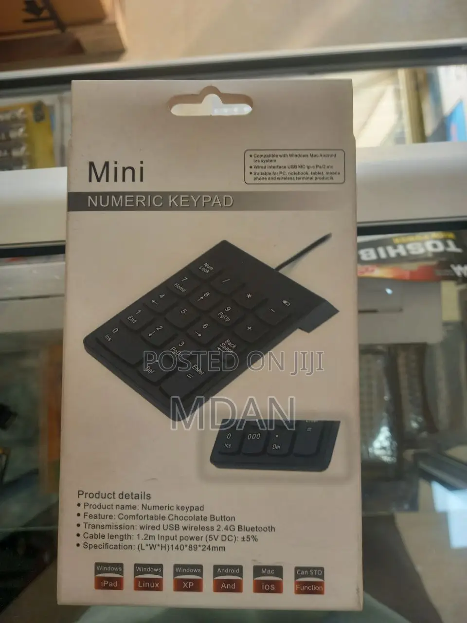 Wireless or Wired Numeric Keypad or Numpad