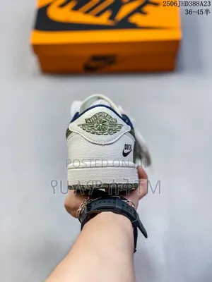 Air Jordan 1 Low X Travis Scott X Dior 'Reverse Olive' Men's Shoes