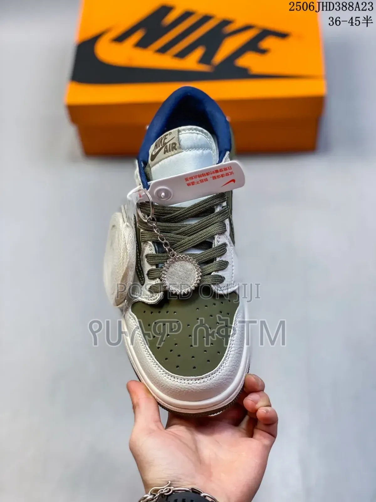 Air Jordan 1 Low X Travis Scott X Dior 'Reverse Olive' Men's Shoes