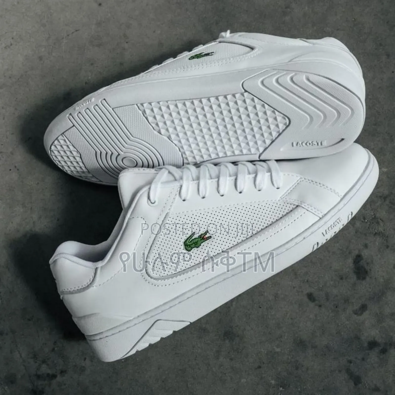 Lacoste Deviation Low 'Triple White' Men's Casual Leather Shoes