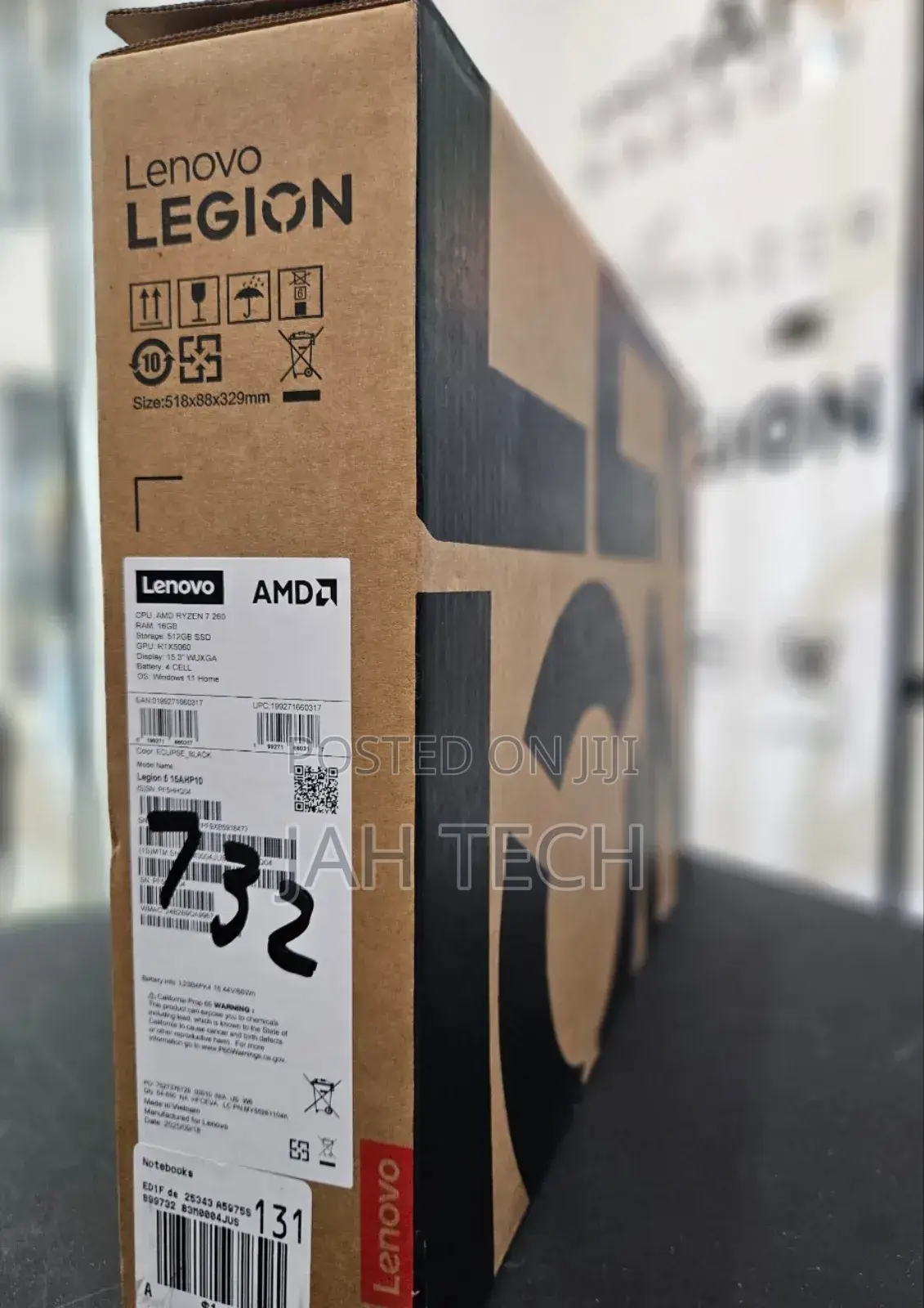 New Laptop Lenovo Legion 5 16GB AMD Ryzen 7 SSD 512GB