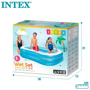 Inflatable Family Pool, 2.03*1.52m, 540l Capacity