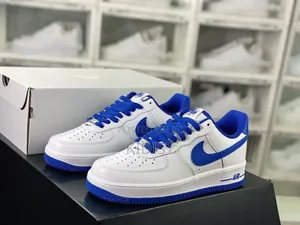 #Nike #Air_force 1 Low Premium “ White Blue “