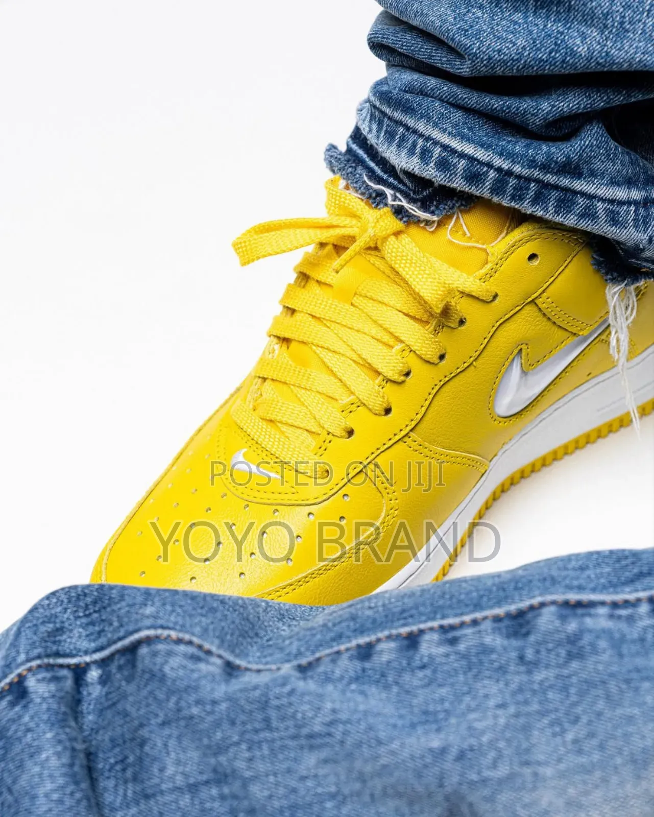 Nike Air Force 1low Jewel Yellow Fashion Sneaker