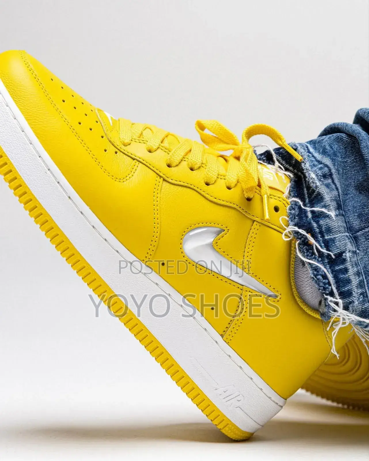 Nike Air Force 1low Jewel Yellow Fashion Sneaker