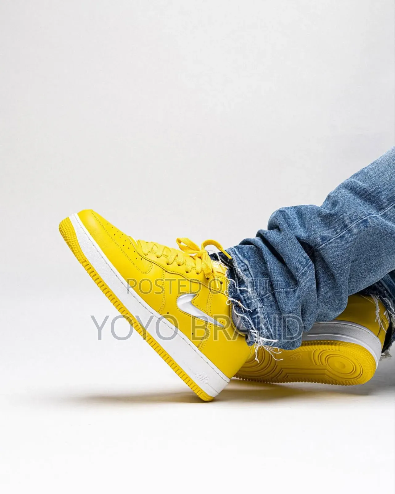 Nike Air Force 1low Jewel Yellow Fashion Sneaker