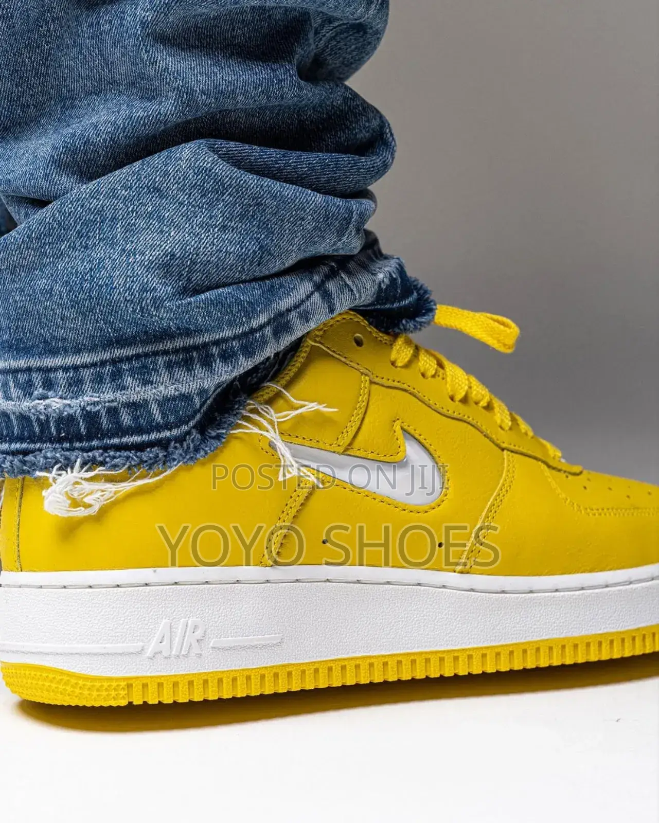 Nike Air Force 1low Jewel Yellow Fashion Sneaker
