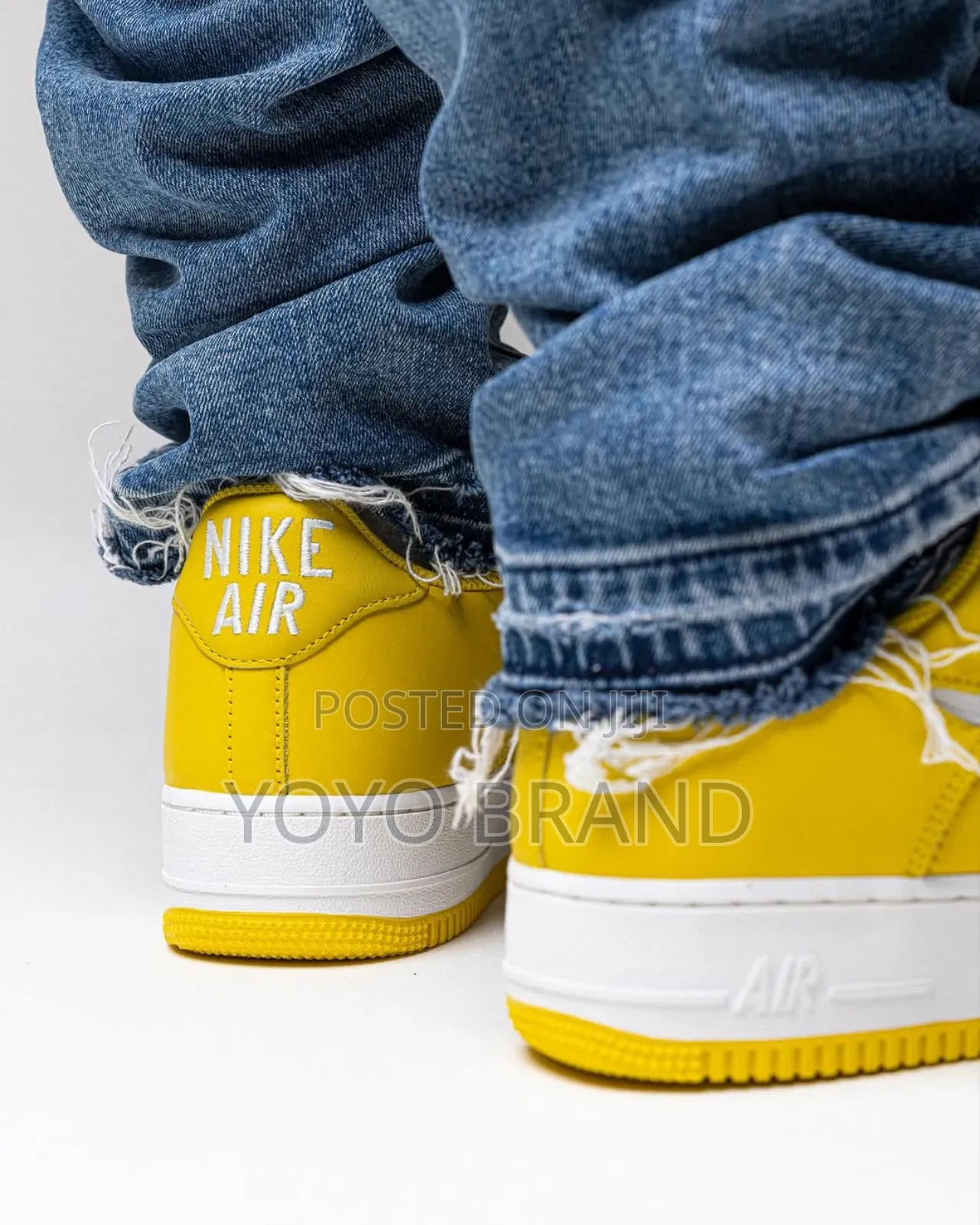 Nike Air Force 1low Jewel Yellow Fashion Sneaker