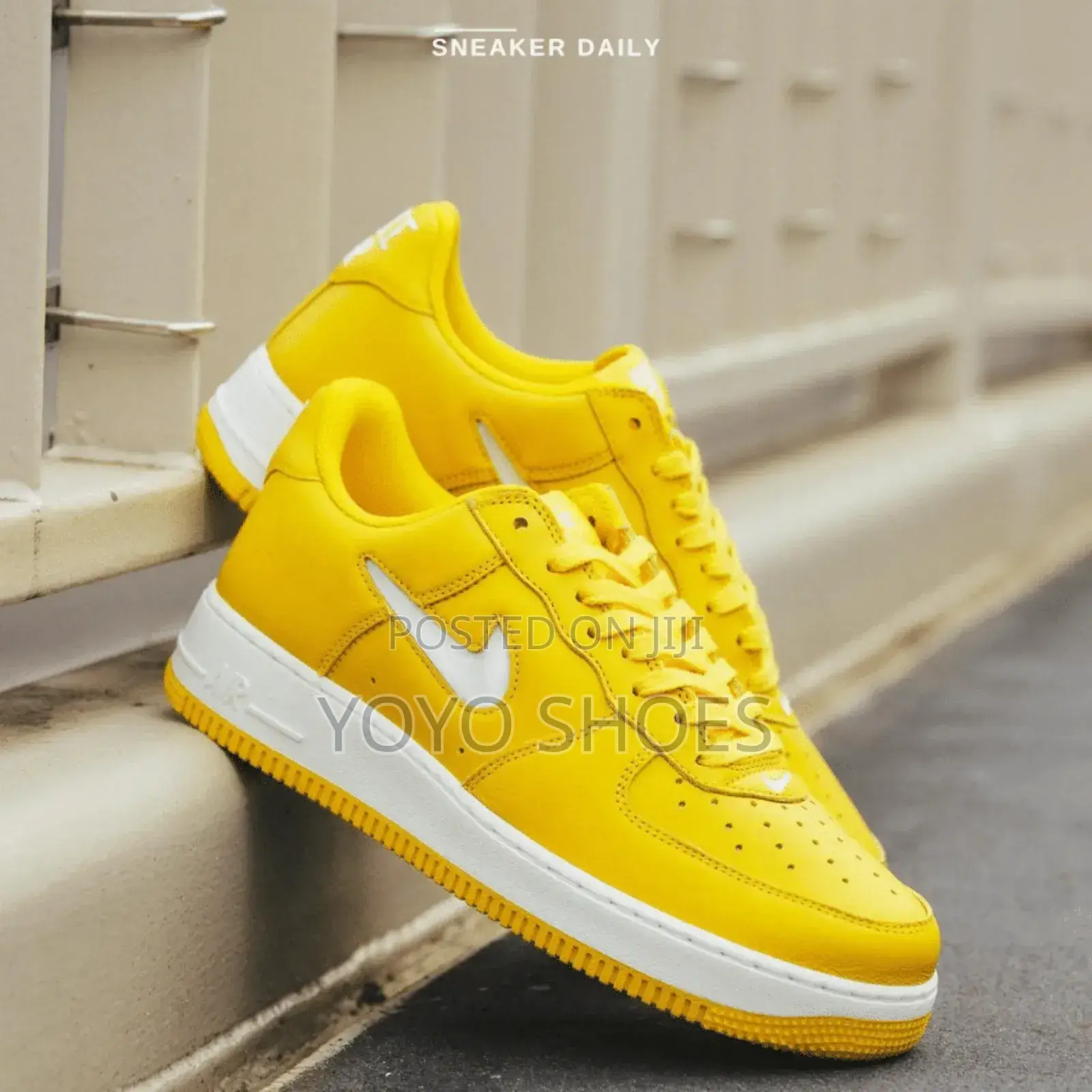Nike Air Force 1low Jewel Yellow Fashion Sneaker