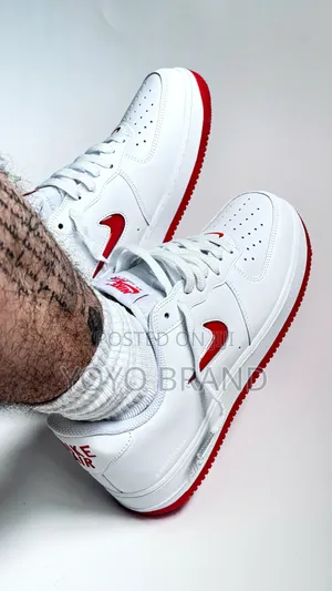 Nike Air Force 1low Jewel Red Fashion Sneaker Shoes