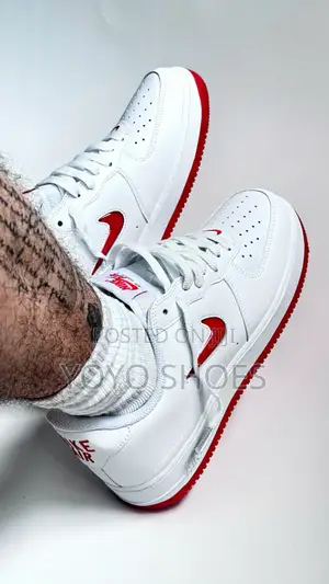 Nike Air Force 1low Jewel Red Fashion Sneaker Shoes