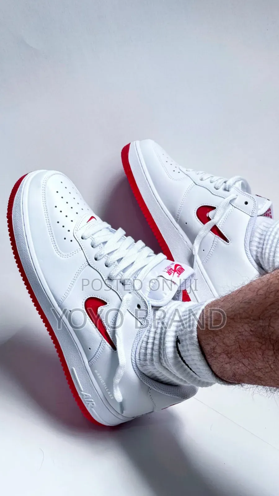 Nike Air Force 1low Jewel Red Fashion Sneaker Shoes