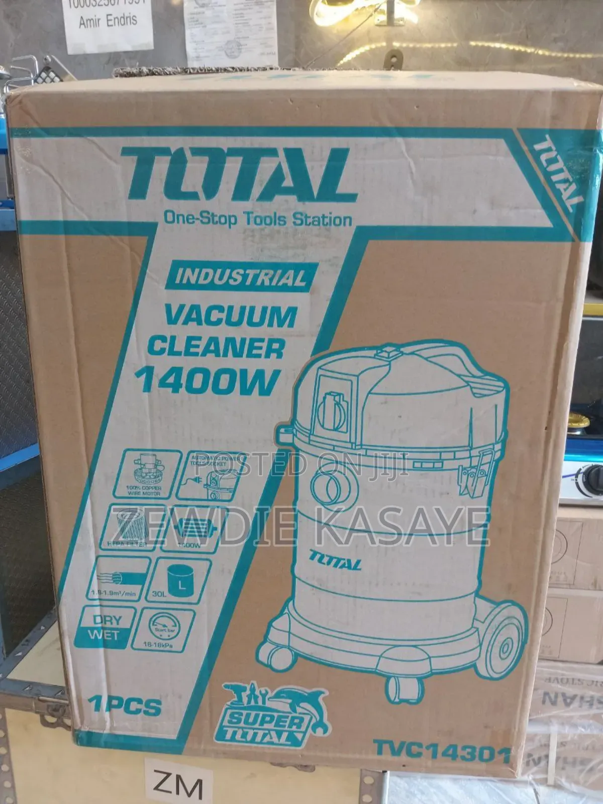 Total 30 Liter Wet - Dry Vacuum Cleaner 1400w (Tvc14301)