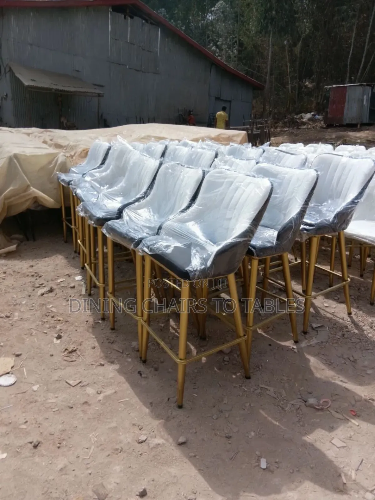 Modern Leather Bar Chair