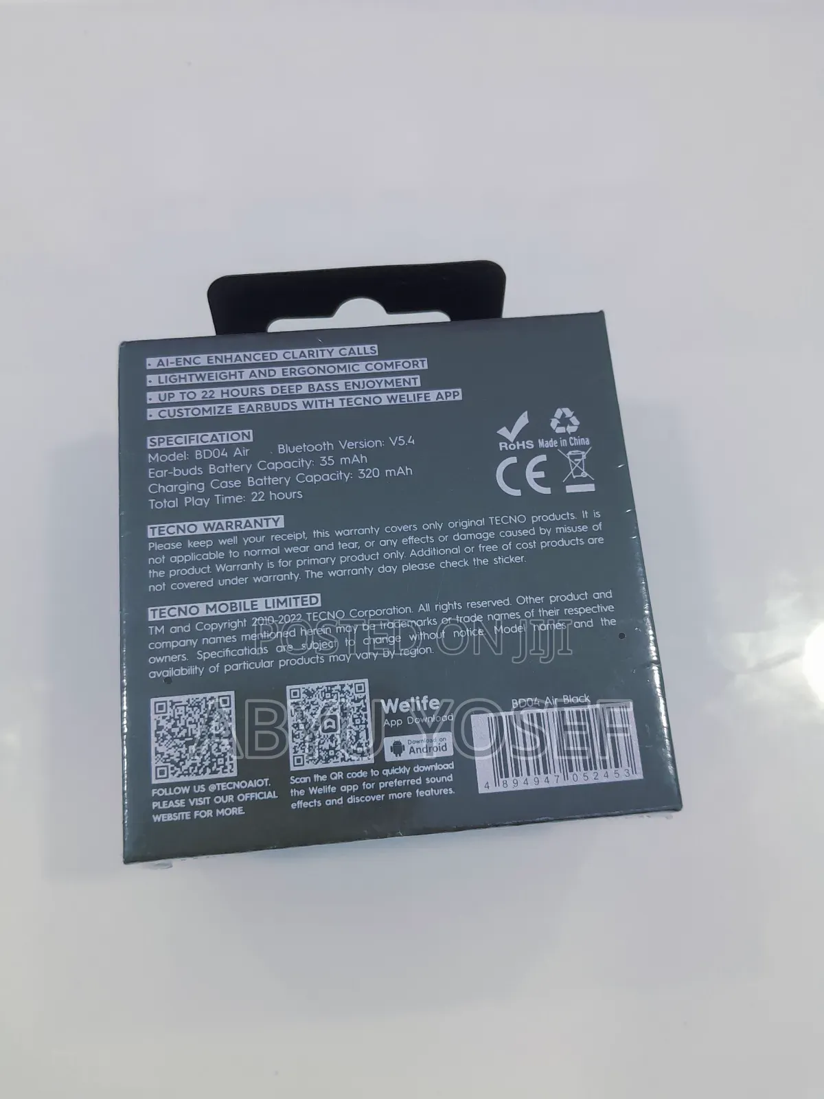 Tecno Buds4air Head Phon