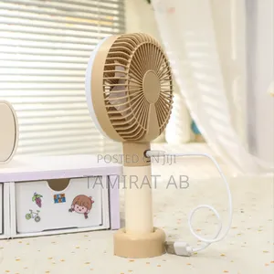 Panda Themed Handheld Mini Rechargeable Battery Operated Desktop Fan